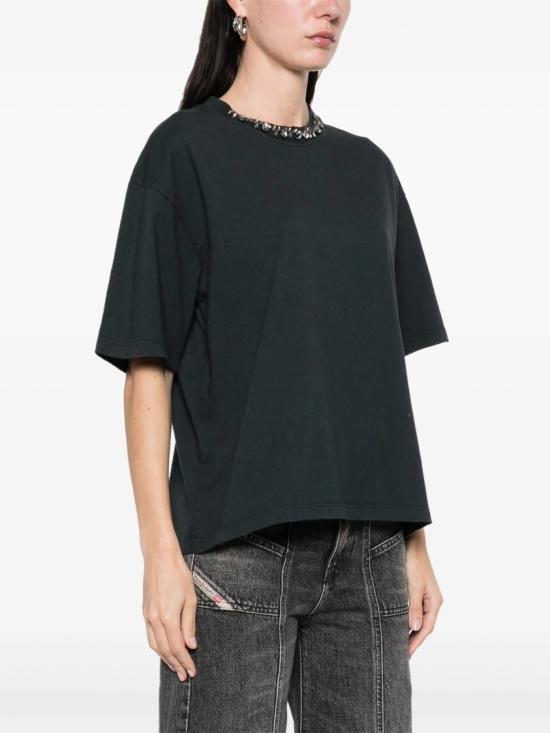  골든구스 반팔 티셔츠 GWP01874 P001897 Black - GOLDEN GOOSE