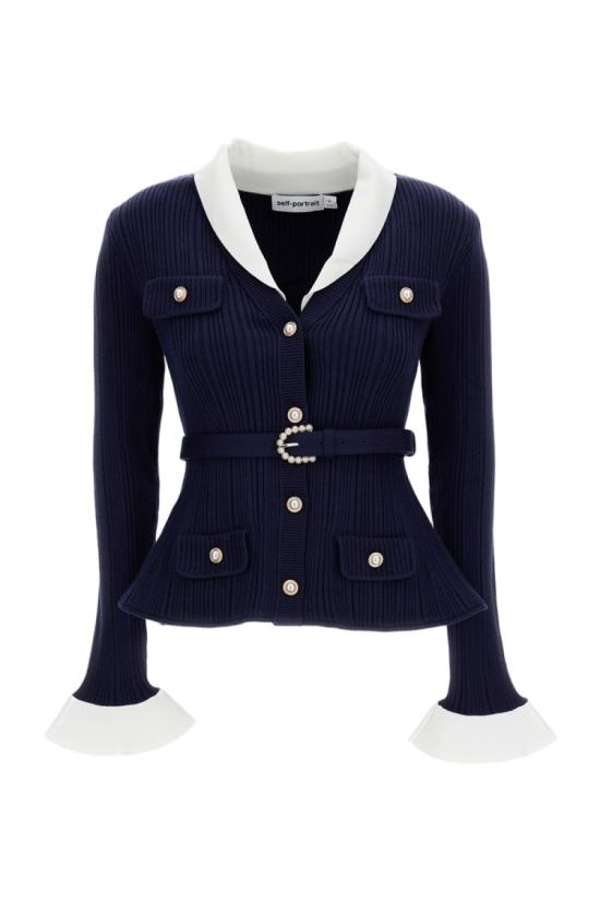 26FW 셀프 포트레이트 니트웨어 PF26131CNNAVY Blue