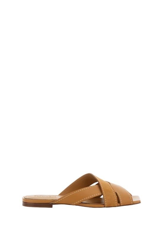26SS 토즈 레더 크로스 스트랩 샌들 XXW99L0JY50V1SZZZR Brown