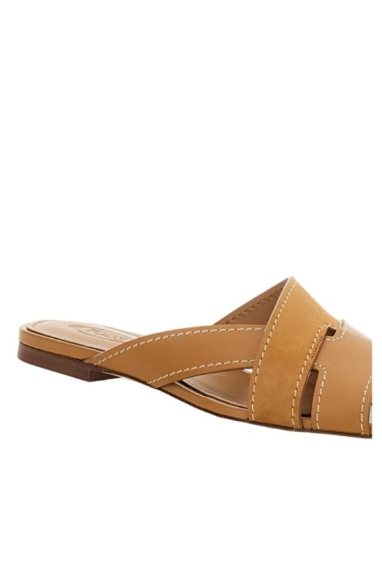 26SS 토즈 레더 크로스 스트랩 샌들 XXW99L0JY50V1SZZZR Brown - TODS