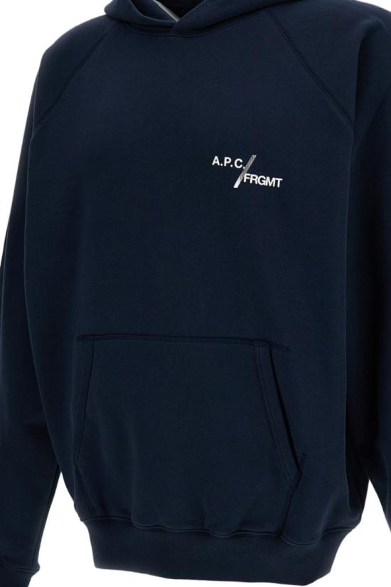 26FW 아페쎄 후드 티셔츠 COHSKM37018IAK Blue - A.P.C.
