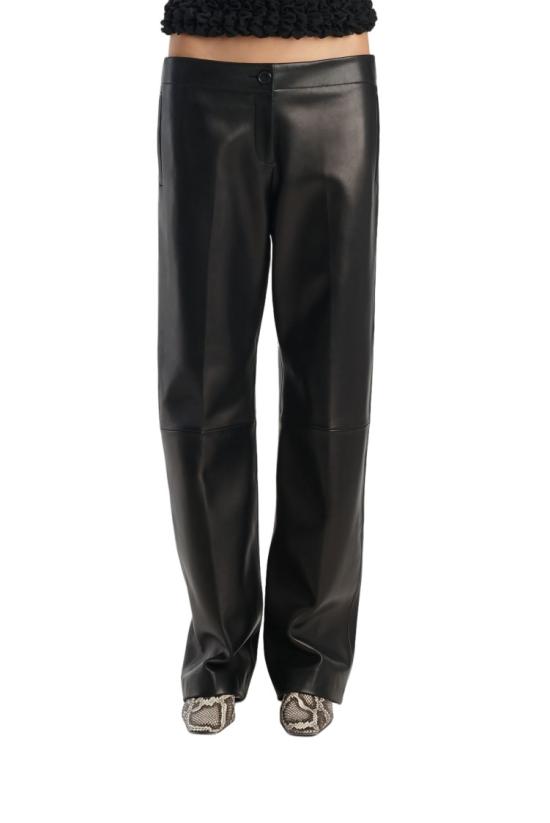 26FW 케이트 가죽 팬츠 32111012200 Black - KHAITE