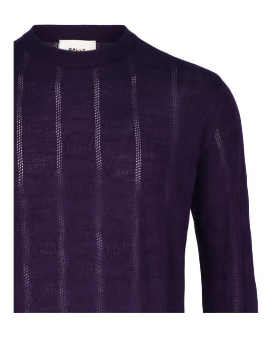  발리 니트웨어 MKN02K WO151 U409 60630 48 Purple - BALLY