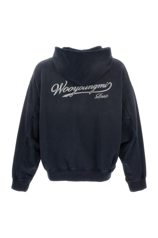 26SS 우영미 후드 티셔츠 W261TS48793N Blue - WOOYOUNGMI
