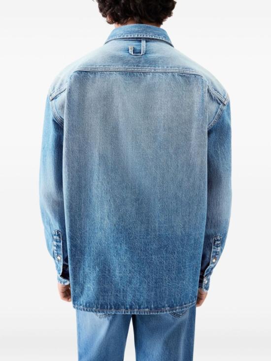 26FW 자크뮈스 시몽 드 님 데님 셔츠 SHM00545 AD00017 33C Blue - JACQUEMUS