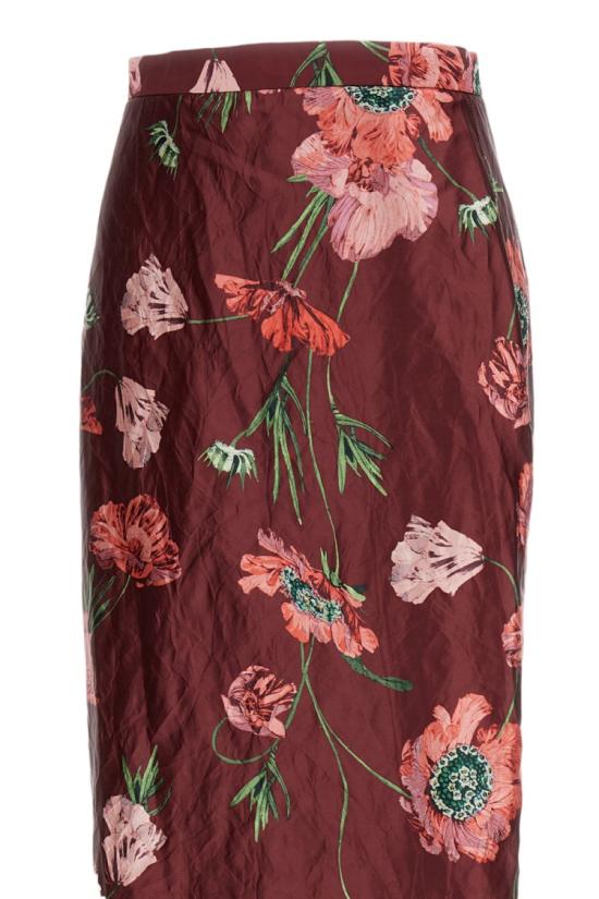 26FW 에르뎀 스커트 PF26S90152406002BELLEEPOQUE Burgundy - ERDEM