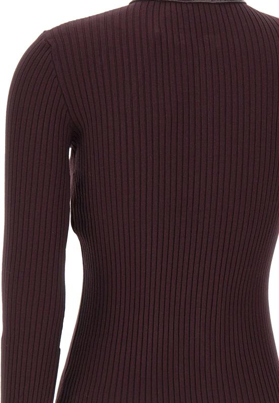 26FW 쿠레쥬 니트웨어 326MGI056FI0001BURGUNDY MAROON - COURREGES