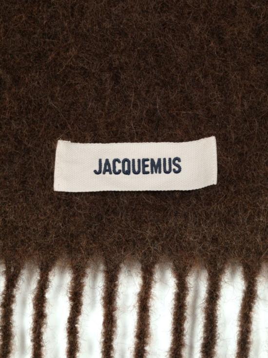 26FW 자크뮈스 프린지 울 스카프 ACU00572 BOT4032 850 Brown - JACQUEMUS