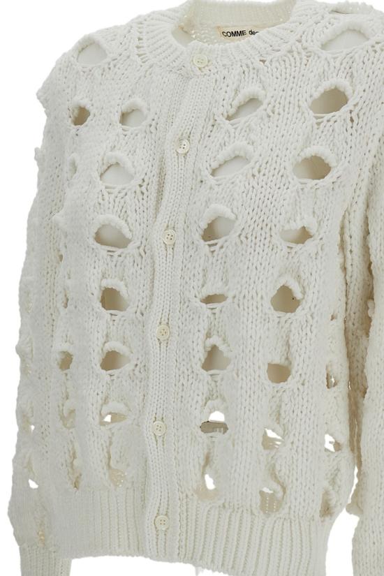 26SS 꼼데가르송 니트웨어 GQN0160512 White - COMME DES GARCONS