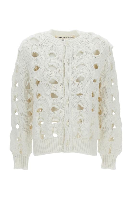 26SS 꼼데가르송 니트웨어 GQN0160512 White