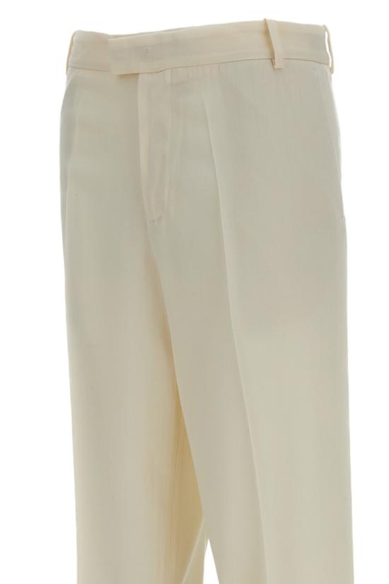 26SS 메타 캄파니아 스트레이트 팬츠 PAT002WVWV001001 White - META CAMPANIA