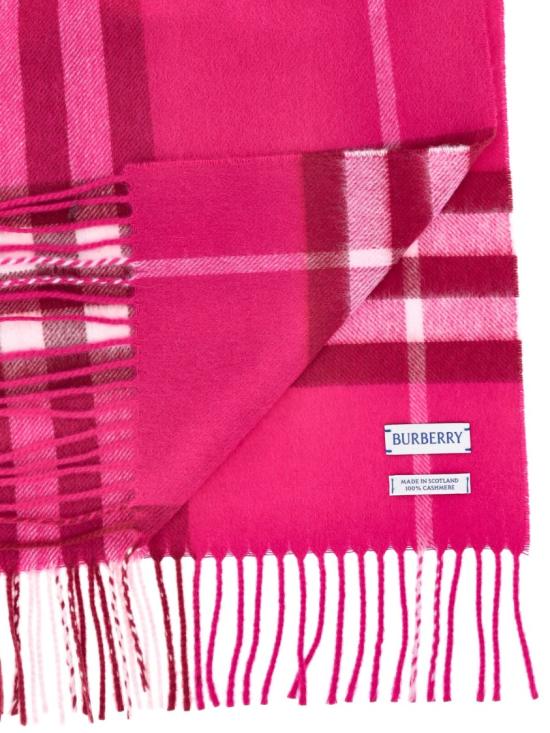 26FW 버버리 체크 캐시미어 스카프 8112709C3270 Pink - BURBERRY