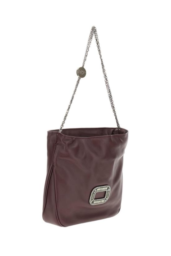 26FW 로저비비에 레더 필그림 미니백 RBWABDK0100YDRR802 Burgundy - ROGER VIVIER