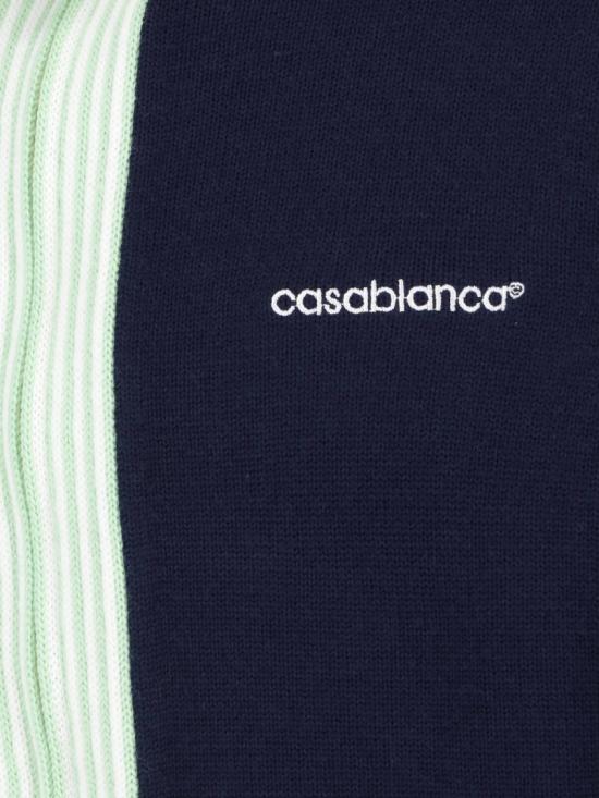 26FW 카사블랑카 니트웨어 M PF26 KW 845 01NAVY Blue - CASABLANCA