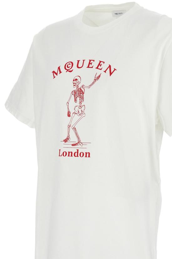 26SS 알렉산더 맥퀸 반팔 티셔츠 857152QTAEI0908 White - ALEXANDER MCQUEEN