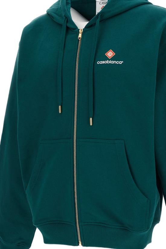 26FW 카사블랑카 후드 티셔츠 PF26JTP51201GREEN Green - CASABLANCA