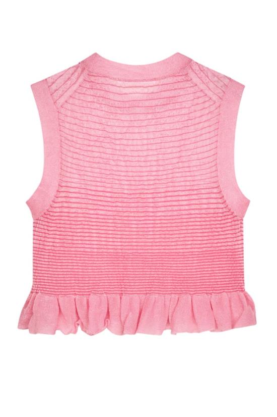 26SS 세실리아 반센 민소매 티셔츠 25KNI53001PINK Pink - CECILIE BAHNSEN