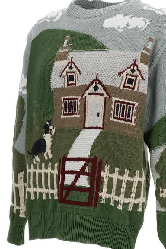 26SS 와타나베 준야 니트웨어 WQN0140511 Green - JUNYA WATANABE