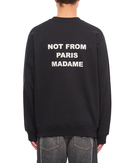  드롤드무슈 긴팔 티셔츠 PERMSW149CO127BL Black - DROLE DE MONSIEUR