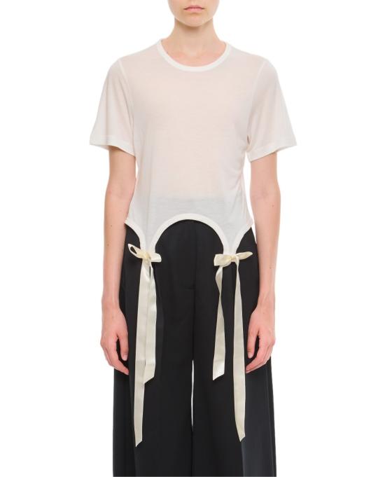  시몬로샤 반팔 티셔츠 52230571IVORY White
