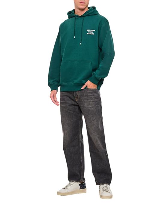  드롤드무슈 후드 티셔츠 PERMHO162CO127DGN Green - DROLE DE MONSIEUR