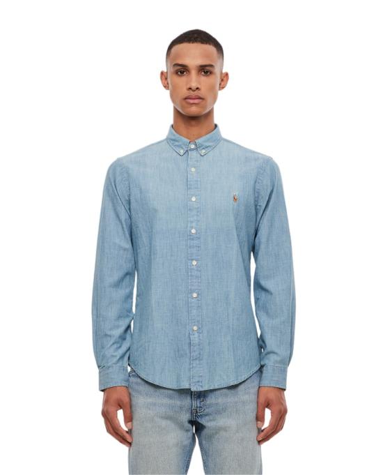  폴로 랄프로렌 클래식 플리스 후드 집업 710548538001CHAMBRAY Blue