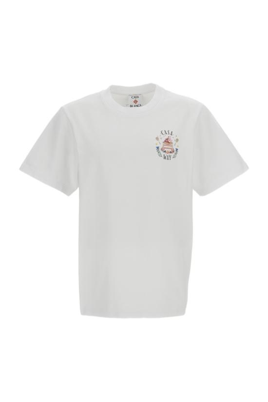 26FW 카사블랑카 반팔 티셔츠 PF26JTS00105WHITE