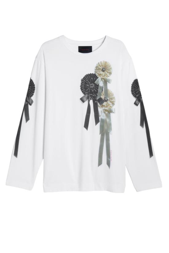 26FW 시몬로샤 긴팔 티셔츠 5194P71W0569WHITE White
