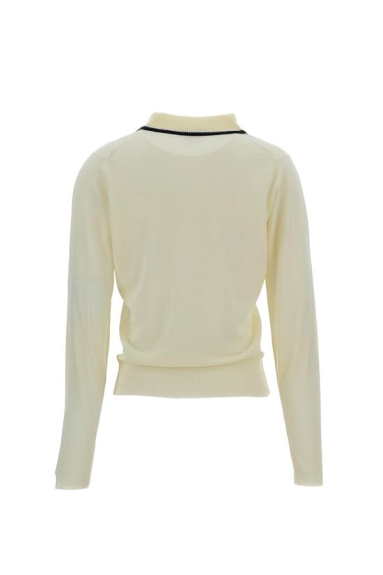 26SS 웨일즈보너 폴로 티셔츠 US26KNS4875WO04100 White - WALES BONNER