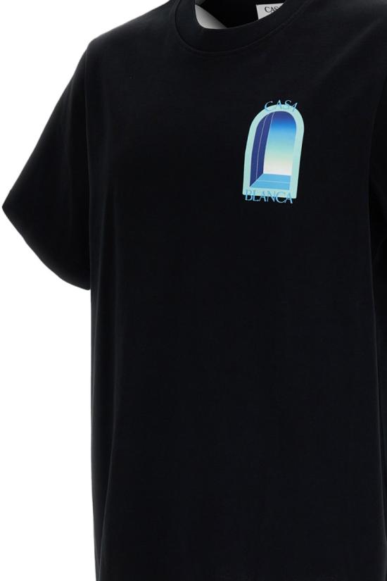 26FW 카사블랑카 반팔 티셔츠 PF26JTS00115BLACK - CASABLANCA