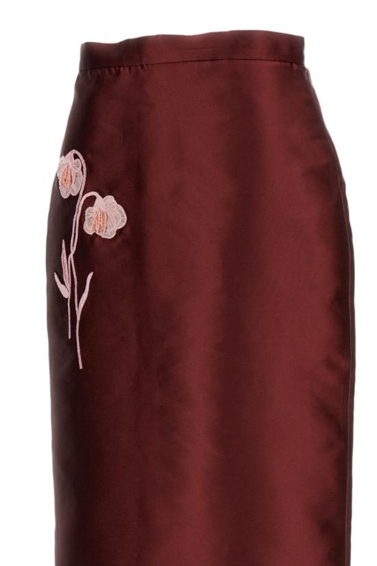 26FW 에르뎀 스커트 PF26S90151296012BORDEAUX Burgundy - ERDEM