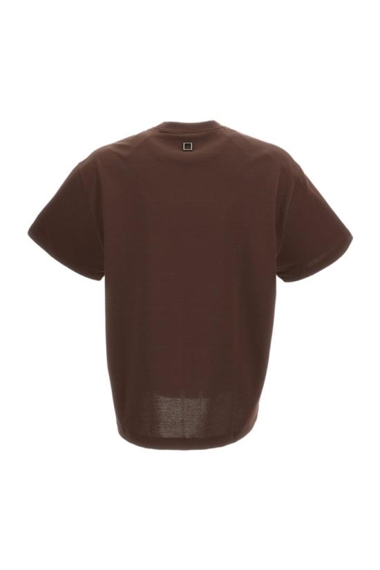 26SS 우영미 반팔 티셔츠 W261TS02703D Brown - WOOYOUNGMI