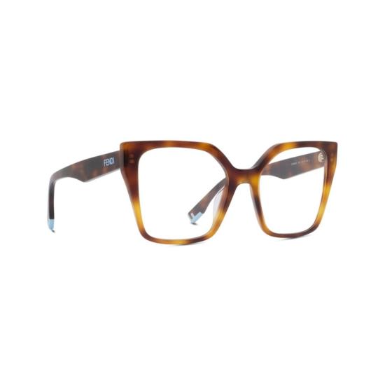  펜디 선글라스 오버사이즈 스퀘어 프레임 호피무늬 - FENDI