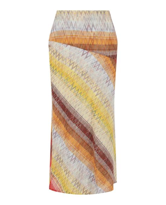  엠 미쏘니 스커트 S24UH01 BR013I SM9P9 90603 S Multicolor - M MISSONI
