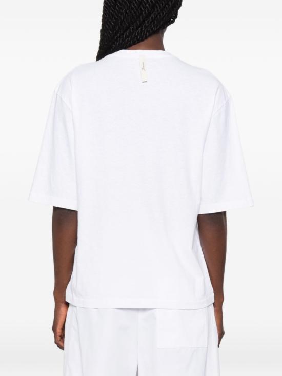 26FW 자크뮈스 자크뮈스 티셔츠 TSW00596 AJ00289 100 White - JACQUEMUS