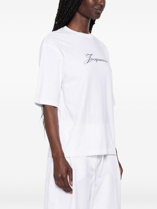 26FW 자크뮈스 자크뮈스 티셔츠 TSW00596 AJ00289 100 White - JACQUEMUS