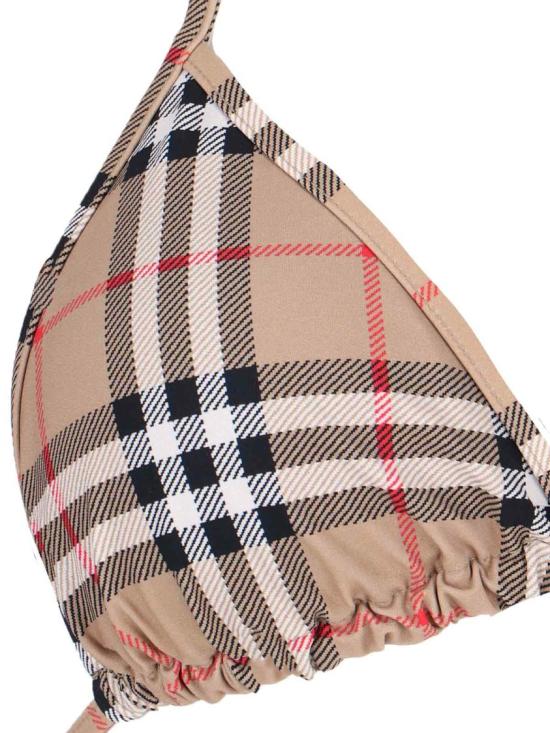 26FW 버버리 빈티지 체크 스트레치 나일론 트라이앵클 비키니 8009008A5145 Neutrals - BURBERRY