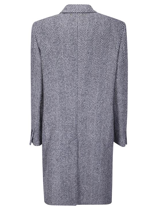 26FW 골든구스 헤링본 위브 울 싱글 브레스트 코트 GMP00986P000616 81173 - GOLDEN GOOSE