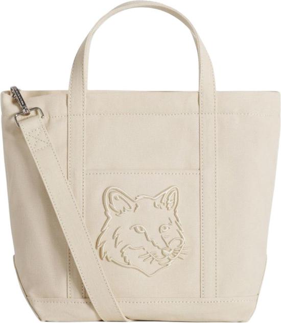 26SS 메종키츠네 폭스 헤드 스몰 토트백 LW05103WW01070432 BEIGE