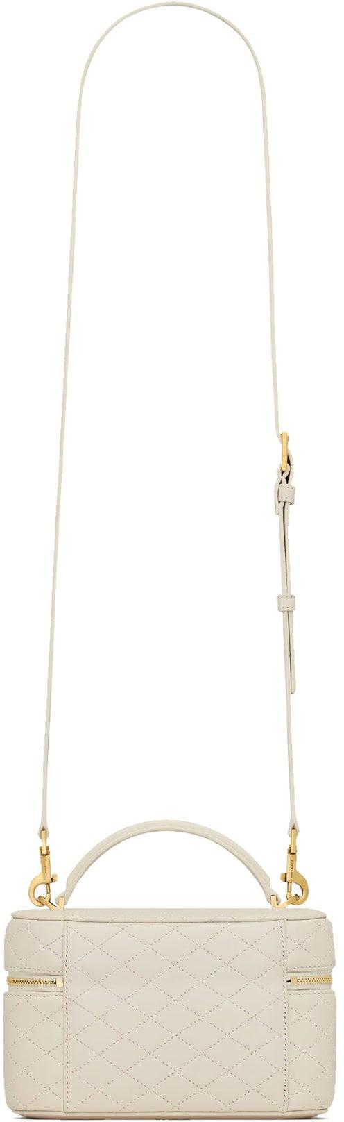25FW 생로랑 램스킨 가비 베니티 백 7667311EL079207 WHITE - SAINT LAURENT