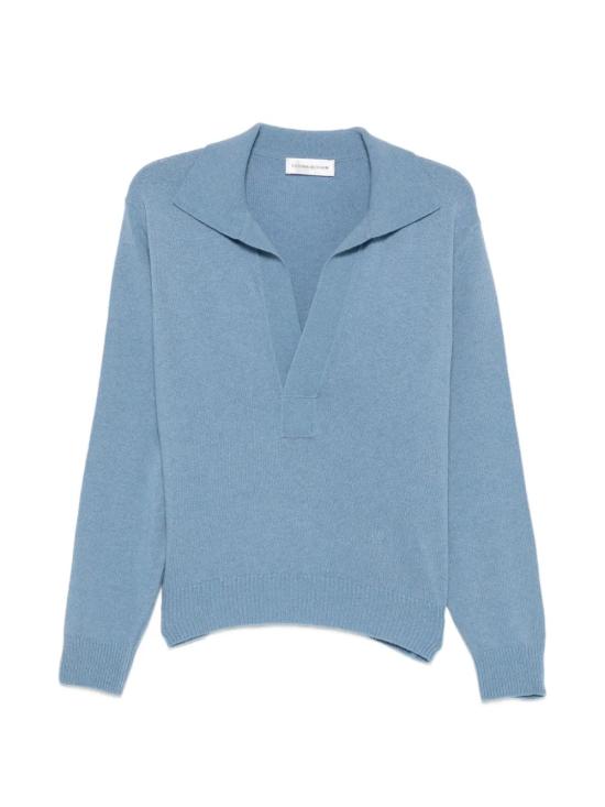 26FW 빅토리아 베컴 긴팔 티셔츠 1326KJU007475A9901 Light Blue