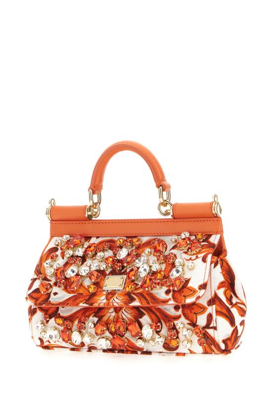 26FW 돌체앤가바나 SICILY 시실리 스몰 핸드백 BB7116B0815 IH3TN MAIOLICA 6 ORANGE - DOLCE & GABBANA
