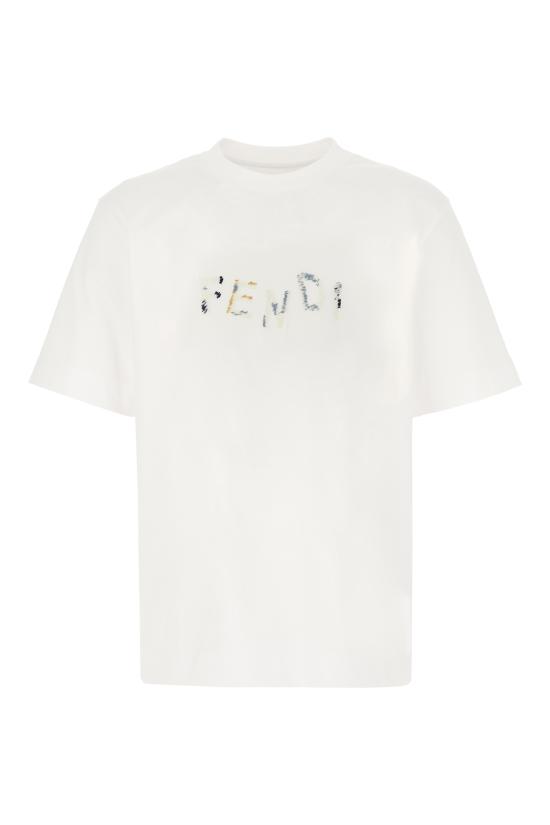 26FW 펜디 반팔 티셔츠 FY1319AUOB F0H0G Bianco