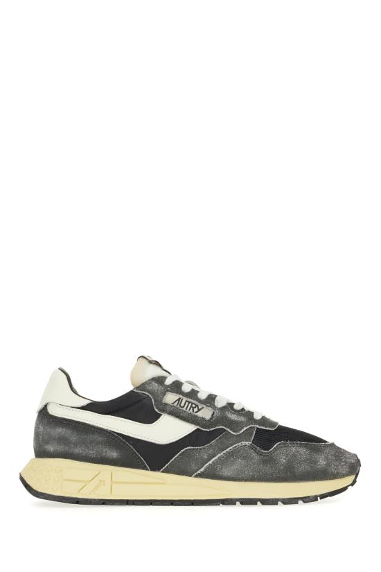 26FW 오트리 릴윈드 로우 나일론 스웨이드 스니커즈 WWLMGQ07 BLKMARSH BLACK SUGAR MARSHMALLOW
