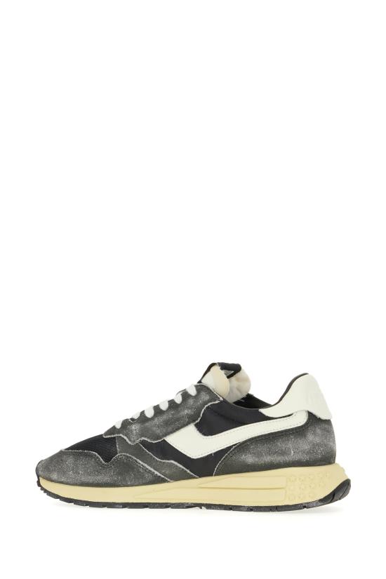 26FW 오트리 릴윈드 로우 나일론 스웨이드 스니커즈 WWLMGQ07 BLKMARSH BLACK SUGAR MARSHMALLOW - AUTRY