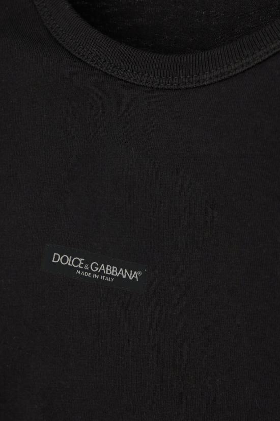 26FW 돌체앤가바나 반팔 티셔츠 F8V95TFUEEY N0000 Nero - DOLCE & GABBANA
