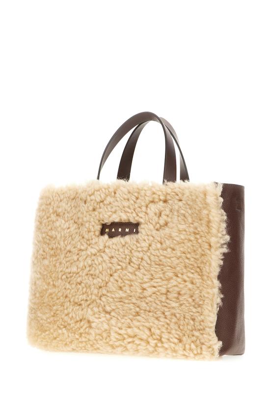 26FW 마르니 토트백 SHMP0069L9P8680 ZP272 LILY WHITE SUDAN - MARNI