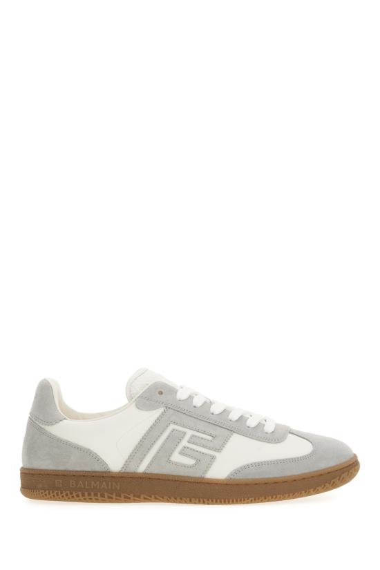 26FW 발망 스니커즈 HM1VI360LBEW YKS GRIS CLAIR BLANC