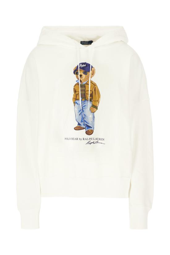 26FW 폴로 랄프로렌 후드 티셔츠 211B17799 001 WARM WHITE