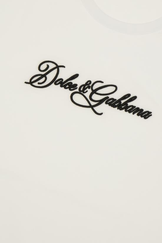 26FW 돌체앤가바나 반팔 티셔츠 G8PT1ZG7P9K W0800 BIANCO OTTICO - DOLCE & GABBANA